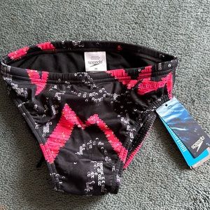 Speedo endurance lite black pink America size 28 men’s swim suit trunks